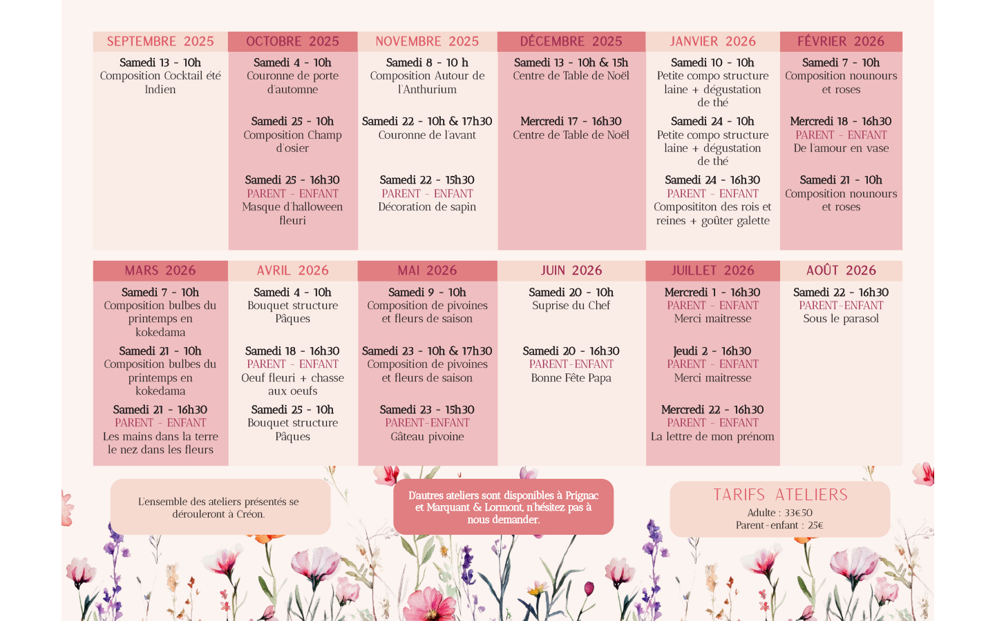 tarif-ateliers-2025-2026-fleuriste-creon-floralement-votre